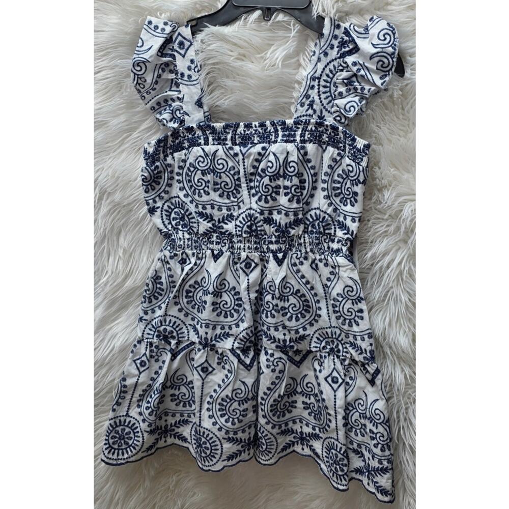 AQUA Girls' Embroidered Dress, Little Kid, Big Kid - Exclusive M 9/10 - Picture 4 of 9
